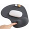 DEMON CHEST Office Mousepad with Gel Wrist Support Ergonomic Gaming Desktop Mouse Pad Wrist Rest Design Gamepad Mat Rubber Base for Laptop Computer Silicone NonSlip SpecialTextured Surface 09Dark Grey