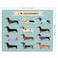 oFloral Dachshund Dog Gaming Mouse Pad I Love Dachshunds Letter Brown Black Green Dogs Decorative Mousepad Rubber Base Home Decor for Computers Laptop Office Home 79X95 Inch