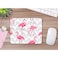 oFloral Flamingo Gaming Mouse Pad Pink Tropical Flamingos Chevron Grey Geometric Background Decorative Mousepad Rubber Base Home Decor for Computers Laptop Office Home 79X95 Inch