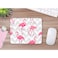 oFloral Flamingo Gaming Mouse Pad Pink Tropical Flamingos Chevron Grey Geometric Background Decorative Mousepad Rubber Base Home Decor for Computers Laptop Office Home 79X95 Inch
