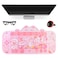 PERFECTSIGHT Cute Cat Desk Pad Kawaii Kitty Claw Machine Desk Mat Pink Switch Large Gaming Mouse Pad Funny Deskmat Mousepad Anime Laptop Keyboard Pad Office Home Decor for Women Girls Coral