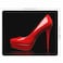 pingpi Women Mouse Pad CustomRed High Heels in Black Mouse pad Mousepad Nonslip Rubber Backing 95 X 79 Inch 240mmX200mmX3mm