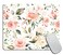 TSSOHU Pink and Green Flowers Mouse Pad Mouse Mat Desk Accessories Floral Roses Home Office Rectangle Flowers Mousepad 95x79x012 Inch