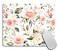 TSSOHU Pink and Green Flowers Mouse Pad Mouse Mat Desk Accessories Floral Roses Home Office Rectangle Flowers Mousepad 95x79x012 Inch