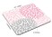 TSSOHU Pink and Grey Flowers Mouse Pads CustomizedGray Dahlia Floral Nursery Abstract Lovely Rubber Mouse Pad Desktop Mousepad Laptop Mousepads 95x79x012 Inch