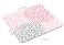 TSSOHU Pink and Grey Flowers Mouse Pads CustomizedGray Dahlia Floral Nursery Abstract Lovely Rubber Mouse Pad Desktop Mousepad Laptop Mousepads 95x79x012 Inch