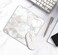 CZDZYMJYHS Premium Square Waterproof Mouse Pad NonSlip Rubber Base 9x9 inches White Marble