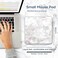 CZDZYMJYHS Premium Square Waterproof Mouse Pad NonSlip Rubber Base 9x9 inches White Marble
