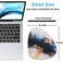 Rimilak Small Mouse Pad 6 x 7 Inch Irregular Mini Mouse Pad with NonSlip Rubber Base Waterproof Compact Mouse Mat for Laptop Computer Wireless Mouse Keyboard Home Office Travel Blue Marble