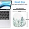Rimilak Small Mouse Pad 6 x 7 Inch Irregular Mini Mouse Pad with NonSlip Rubber Base Waterproof Compact Mouse Mat for Laptop Computer Wireless Mouse Keyboard Home Office Travel Green Leaves