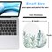 Rimilak Small Mouse Pad 6 x 7 Inch Irregular Mini Mouse Pad with NonSlip Rubber Base Waterproof Compact Mouse Mat for Laptop Computer Wireless Mouse Keyboard Home Office Travel Green Leaves