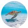 QJ CMJ Round Mouse PadAnti Slip Rubber Round Cute Turtle Mousepads Desktops Gaming Mouse Mat Customized Designed for Home and Office79 x 79inches