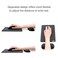 SenseAGE Detachable Ergonomic Mouse Pad with Wrist Rest Support Adjustable Placement for Pain Relief NonSlip Base for Computer Laptop Office Desk Accessories 97 x 73 in Dark Grey