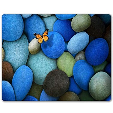 SHALYSONG Pebbles and Butterfly Mouse pad Personalized Computer Mouse Pads Office Decoration Accessories Gift NonSlip Rubber Mousepad for Laptop