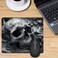 CICPLKSE Skull Mouse Pad Grey Skull Background Customized Rectangle NonSlip Rubber Mouse Pads Gaming Mouse Pad240mm x 200mm
