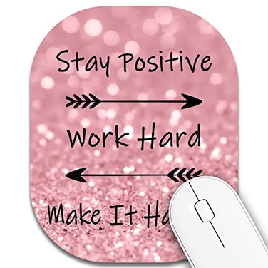 CJYRHFY Small Mouse PadMini Mouse Pad 6 x 7 Inchfor Laptop Keyboard Tray Wireless Mouse Home Office Travelwith NonSlip Rubber Base Waterproof Mouse MatInspirational Quotes