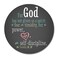 Smooffly Bible Quotes Mouse Pad Inspirational Christian Verses for God Has Not Given Us a Spirit of Fear Round NonSlip Rubber Gaming Mousepad