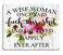 Smooffly Funny Quote Mouse PadA Wise Woman Once Said and she Lived Happily Ever After Computer Mouse Pad 95 X 79 Inch 240mmX200mmX3mm