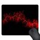 SSOIU Black Background Red Color Paint Explosion Burst Red Black Mouse Pad Rectangle 240x200x3mm