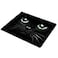 SSOIU Black Cat Mouse Pad Green Eyes Cat Black Background Design Mousepad Non Slip Rubber Gaming Mouse Pad Rectangle Mouse Pads for Computers Laptop 95 X 79 Inch 240mmX200mmX3mm