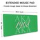 SSOIU Extended Gaming Mouse Pad 355x157 in Large Stable Rubber Base Mousepad with Stitched Edges Keyboard Mouse Mat Desk Pad for Work Game Office Home AkA 1908 Cool Design Green Color