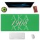 SSOIU Extended Gaming Mouse Pad 355x157 in Large Stable Rubber Base Mousepad with Stitched Edges Keyboard Mouse Mat Desk Pad for Work Game Office Home AkA 1908 Cool Design Green Color
