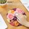 SSOIU Floral Round Mouse Pad Circular Flowers Mouse Pads Pink Purple Yellow