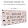SSOIU Funny Cats Quote Extended Gaming Mouse Pad 355x157 in Large NonSlip Rubber Base Mousepad with Stitched Edges Waterproof Keyboard Mouse Mat Desk Pad for Work Game Office Home