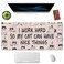 SSOIU Funny Cats Quote Extended Gaming Mouse Pad 355x157 in Large NonSlip Rubber Base Mousepad with Stitched Edges Waterproof Keyboard Mouse Mat Desk Pad for Work Game Office Home