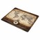 SSOIU Gaming Mouse Pad Custom Design Vintage World Map Gold Compass on The Old Wood NonSlip Thick Rubber Large Mousepad Mat