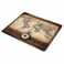 SSOIU Gaming Mouse Pad Custom Design Vintage World Map Gold Compass on The Old Wood NonSlip Thick Rubber Large Mousepad Mat