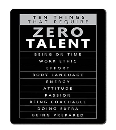 SSOIU Gaming Mouse Pad Custom Inspirational Office Mouse pad Motivational Positive Quotes Ten Things that Require Zero Talent Rectangle Mouse Pads for Computers Laptop 95 X 79 Inch
