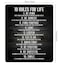 SSOIU Gaming Mouse Pad Custom10 Rules for Life Motivational Sign Inspirational Quote Mouse Pad Motivational Quotes Mousepads 95 X 79 Inch 240mmX200mmX3mm