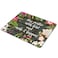 SSOIU Gaming Mouse Pad CustomStay Positive Work Hard and Make It Happen Inspirational Quotes Mouse pad Vintage Hand Drawn Floral Wreath Art on Rustic Wood White Quote