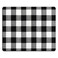 SSOIU Personalized Unique Design Oblong Shaped Mouse Pad Black and White Buffalo Plaids