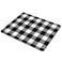 SSOIU Personalized Unique Design Oblong Shaped Mouse Pad Black and White Buffalo Plaids
