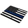 SSOIU Retro Thin Blue Line Flag Mouse PadUS Thin Blue Flag Mouse Pad