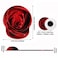 stmedazm Ergonomic Mouse Pad Wrist Support and Coffee Coaster Cute Wrist Rest Pad with NonSlip PU Base for Home Office Working Studying Easy Typing Pain Relief Red Rose