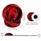 stmedazm Ergonomic Mouse Pad Wrist Support and Coffee Coaster Cute Wrist Rest Pad with NonSlip PU Base for Home Office Working Studying Easy Typing Pain Relief Red Rose