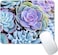 CANFLASHION Succulents Mouse Mat Waterproof Mouse Pad NonSlip Rubber Base For Office Laptop 95x79x012 Inch