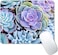 CANFLASHION Succulents Mouse Mat Waterproof Mouse Pad NonSlip Rubber Base For Office Laptop 95x79x012 Inch