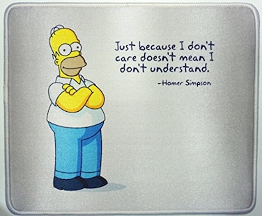 Tina Art The Simpsons Mouse Pad for Gaming Office 12x10 Inches Office Gaming Anime Fat Man Mousepad