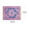 TOCCOOL Carpet Mouse Pad Persian Style Design Unique and Elegant Ideal for Office Workers Gamers and Students Pink Blue