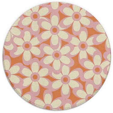TNUW Trendy Boho Flower Minimalist Pattern Mouse Pad 79x79 InchNonSlip Rubber Base Mousepads for Dorm Office Home Desk Decor061
