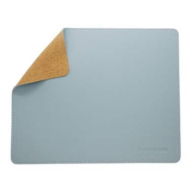 UTRIPSUNEW PU Leather Mouse Pad with Stitched Edge Wood Mouse PadsDouble Side Mousepad Waterproof Gaming Mousepads Computer Mouse Pad for Laptop Office Home1 Pack8inch x 10inch Azury