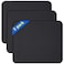 VOSZT Mouse Pads 3 PCS Black Standard Mouse Pads Office and GamingStitched Edges Rubber Anti Slip Base Mouse pad Dirt Resistant Durable Square 102 inches x 83 inches x 012 inches