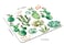 TSSOHU Watercolor Succulent Plants Cactus Mouse Pad NonSlip Rubber Base Gaming MousePads for Computers Laptop Office 95x79x012 Inch240mm x 200mm x 3mm