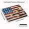 Wknoon Vintage Baseball Mouse Pad Rustic Wood Retro American Flag Design Mouse Pads