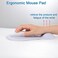 xinidc Ergonomic Computer Mouse Pad with Wrist Rest Support Pain Relief Mouse Pad with NonSlip PU Base for Home Office Working Studying Gray