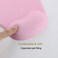 xinidc Ergonomic Computer Mouse Pad with Wrist Rest Support Pain Relief Mouse Pad with NonSlip PU Base for Home Office Working Studying Pink